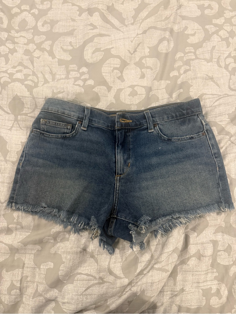 Joe's Jeans Distressed Dark Blue Denim Cutoff Shorts